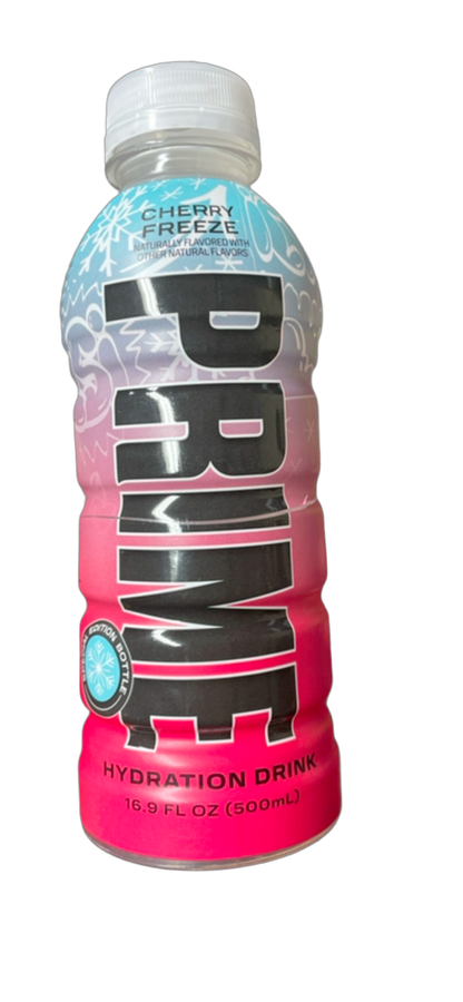 Damaged Prime Hydration Cherry Freeze - LIMITED EDITION 500ML Rare