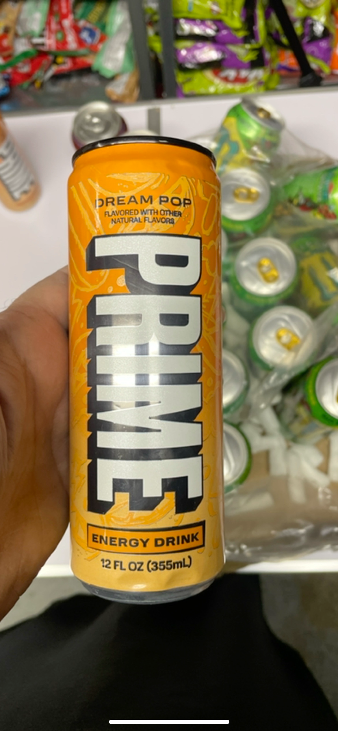 Damaged 
Prime Energy Drink By Logan Paul & KSI - Dream Pop