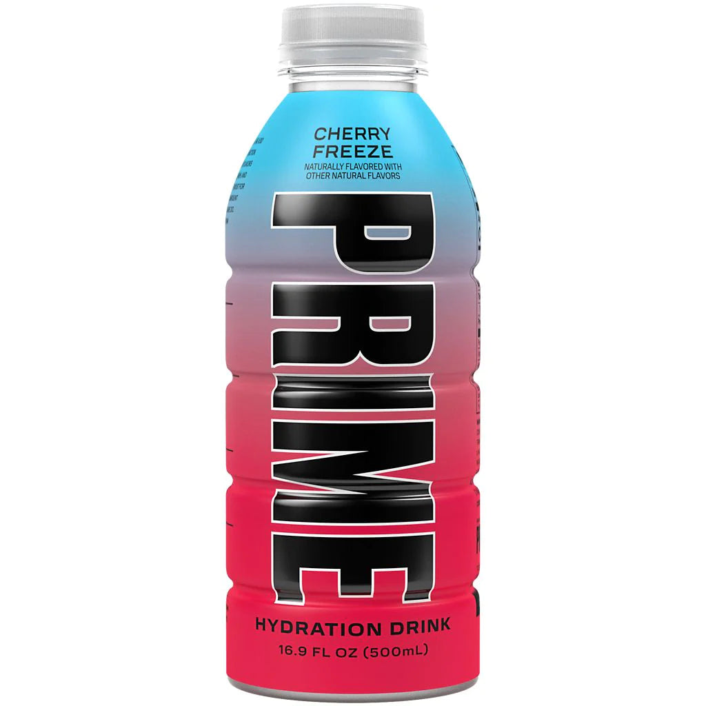 Prime Hydration Cherry Freeze LIMITED EDITION 500ML Snack Bros. Prime Hydration Cherry Freeze LIMITED EDITION 500ML Snack Bros.